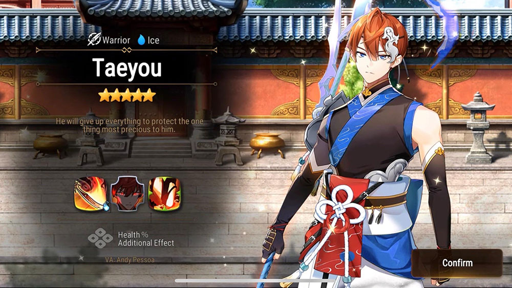 Nouveau héro d'Epic Seven - Taeyou