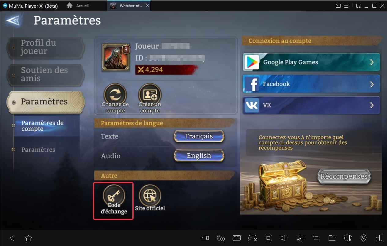 code cadeaux Watcher of Realms