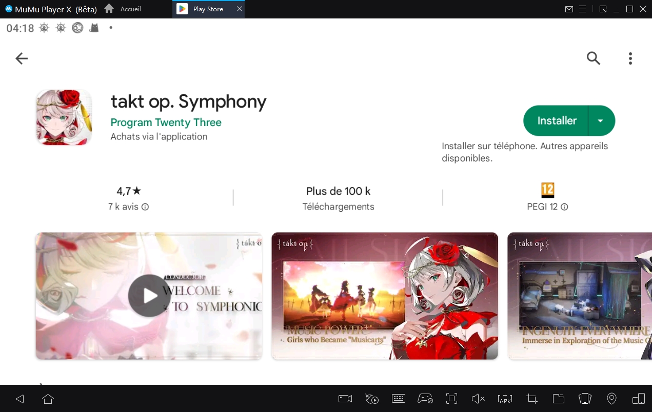 télécharger takt op. Symphony sur PC