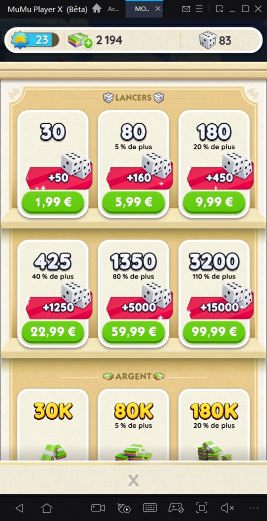 boutique Monopoly Go