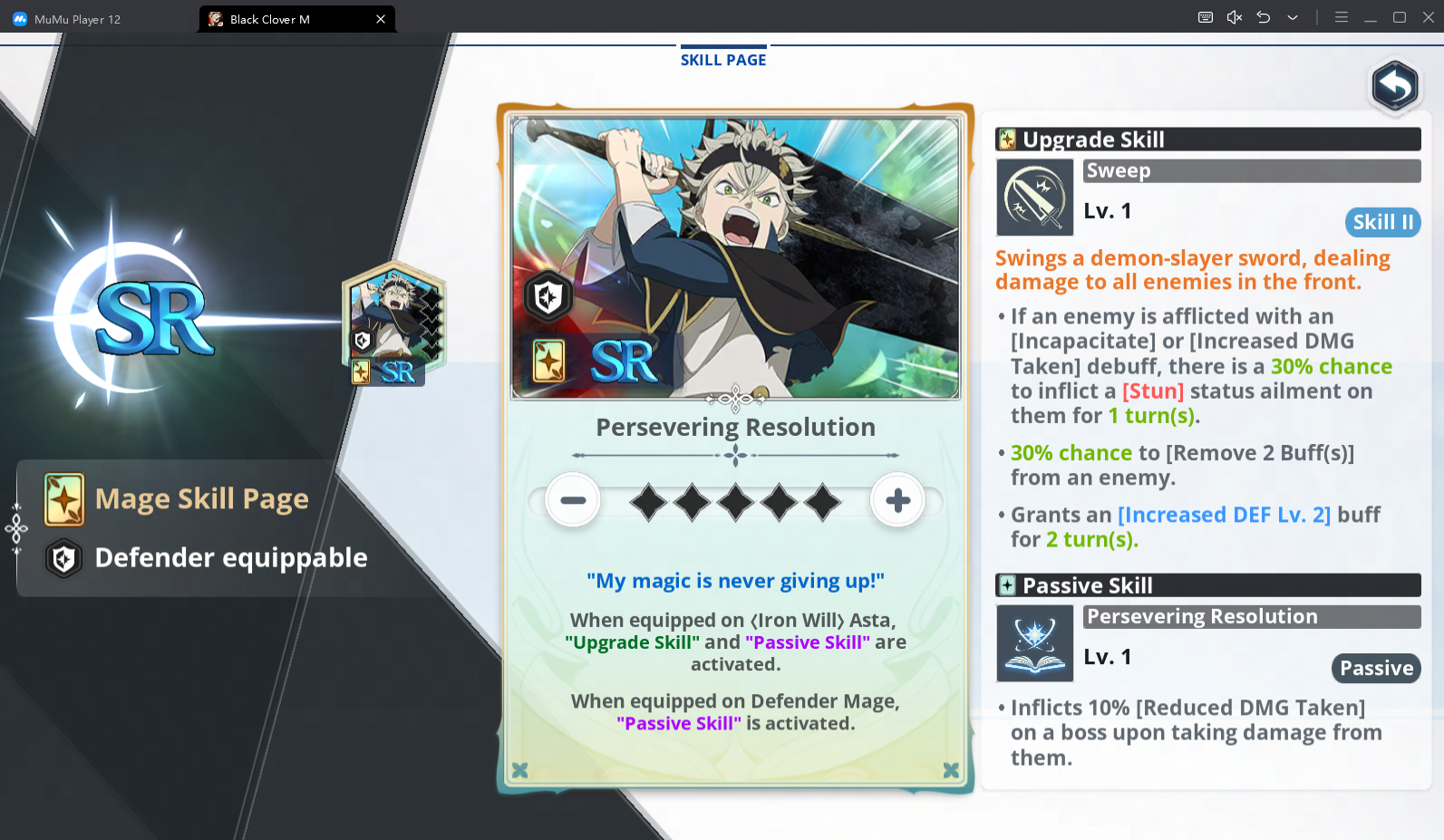 black clover m skill pages guide