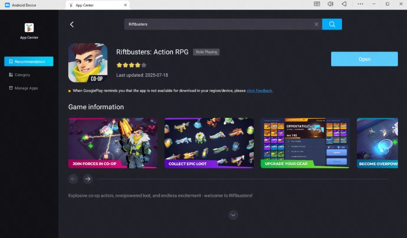 Play Riftbusters on MuMuPlayer 