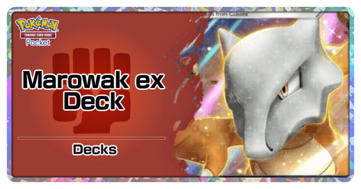 Marowak ex deck-Pokémon TCG Pocket Best Decks