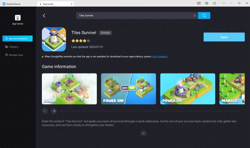 Download Tiles Survive! on MuMuPlayer 