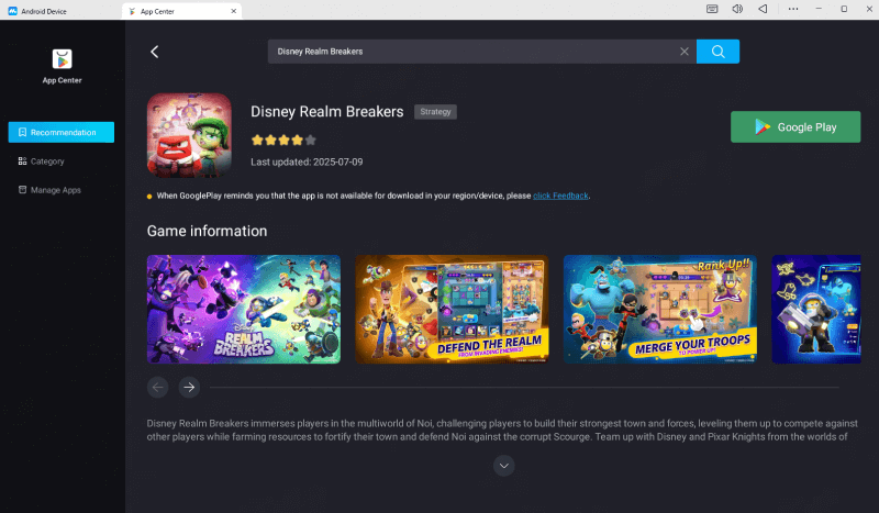 Download Disney Realm Breakers on MuMuPlayer 