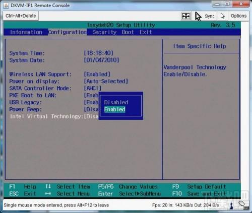 Enabling VT in Acer PCs2